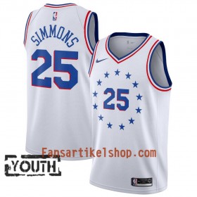 Philadelphia 76ers Trikot Ben Simmons 25 2018-19 Nike Weiß Swingman - Kinder